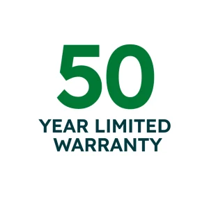 50 Year limited warranty
